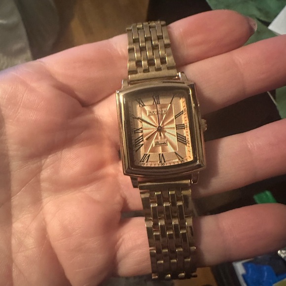 Invicta Rose Gold Rectangular Watch - Picture 3 of 3
